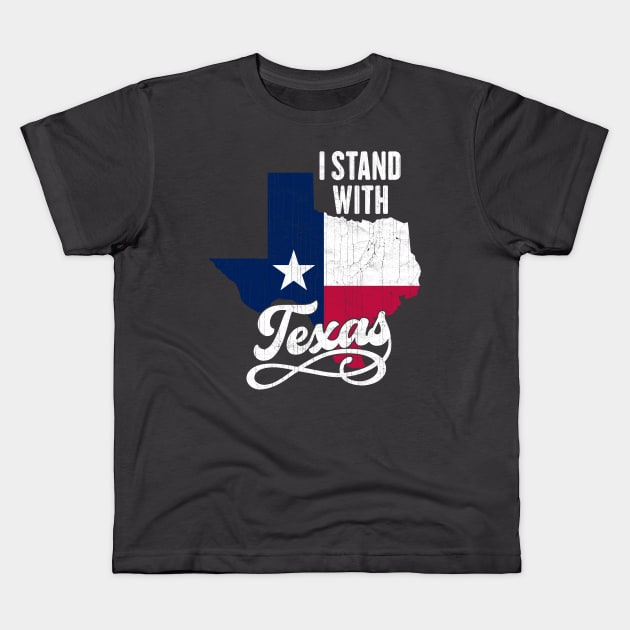 I Stand With Texas Kids T-Shirt by devilcat.art